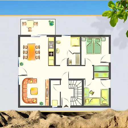 Sonneninsel Haus Sonnenschein Erdgeschoss Lejlighed Loddin